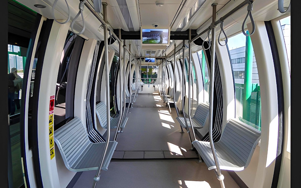Interior of Pisamover Mini Metro with seating, Pisa Airport Transfer.