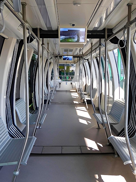 Interior of Pisamover Mini Metro with seating, Pisa Airport Transfer.