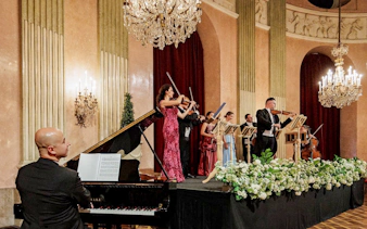 Musicians performing at Imperial Gala Concert, Palais Auersperg, Vienna.
