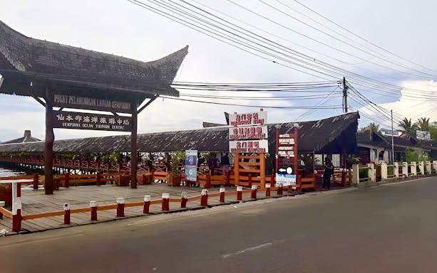 Semporna Ocean Tourism Centre entrance, starting point for Mataking Island snorkeling tour.