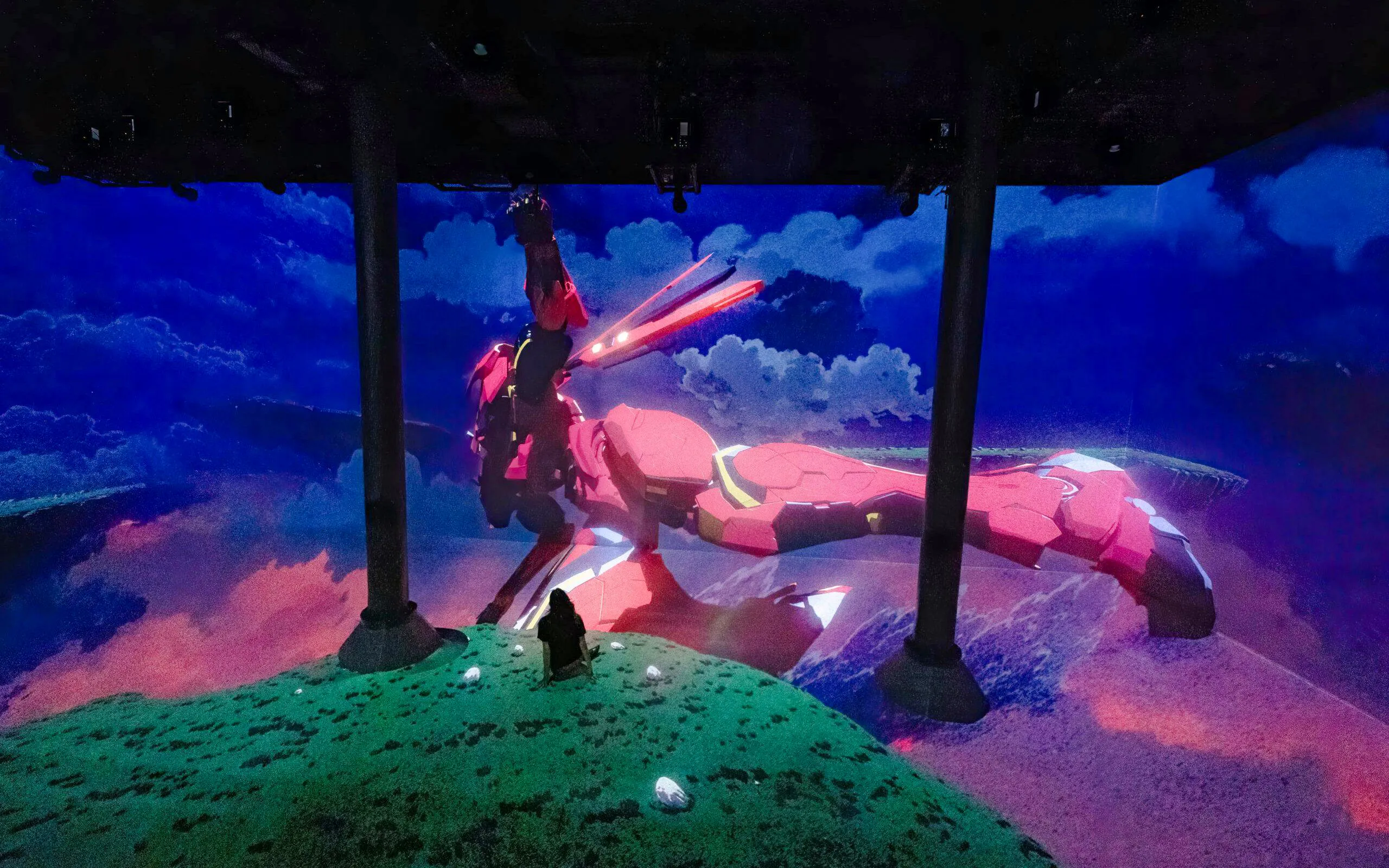 Guests viewing digital art installation at ARTECHOUSE DC.