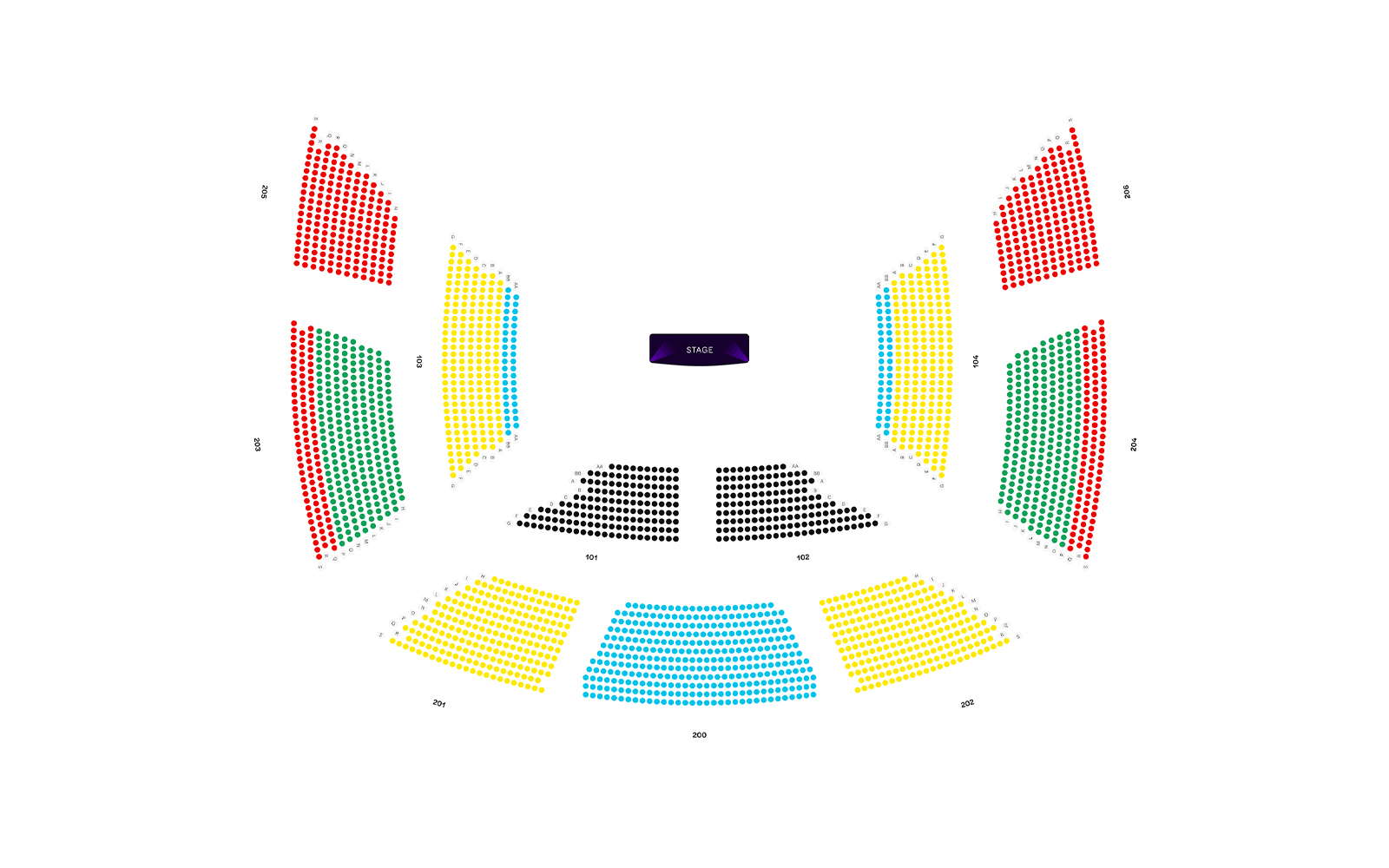 The Big Top Seating Chart