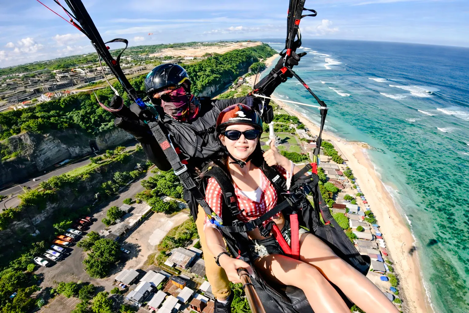 Bali Paragliding Experience at Pandawa Beach With an Instructor