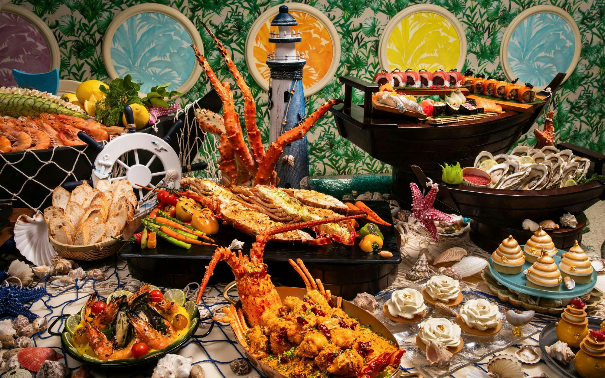 palazzo versace dubai: „giardino ocean feast“-abend-buffet-1