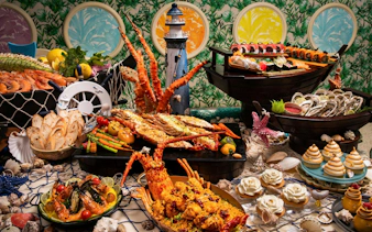 palazzo versace dubai: giardino ocean feast – buffé middag-1