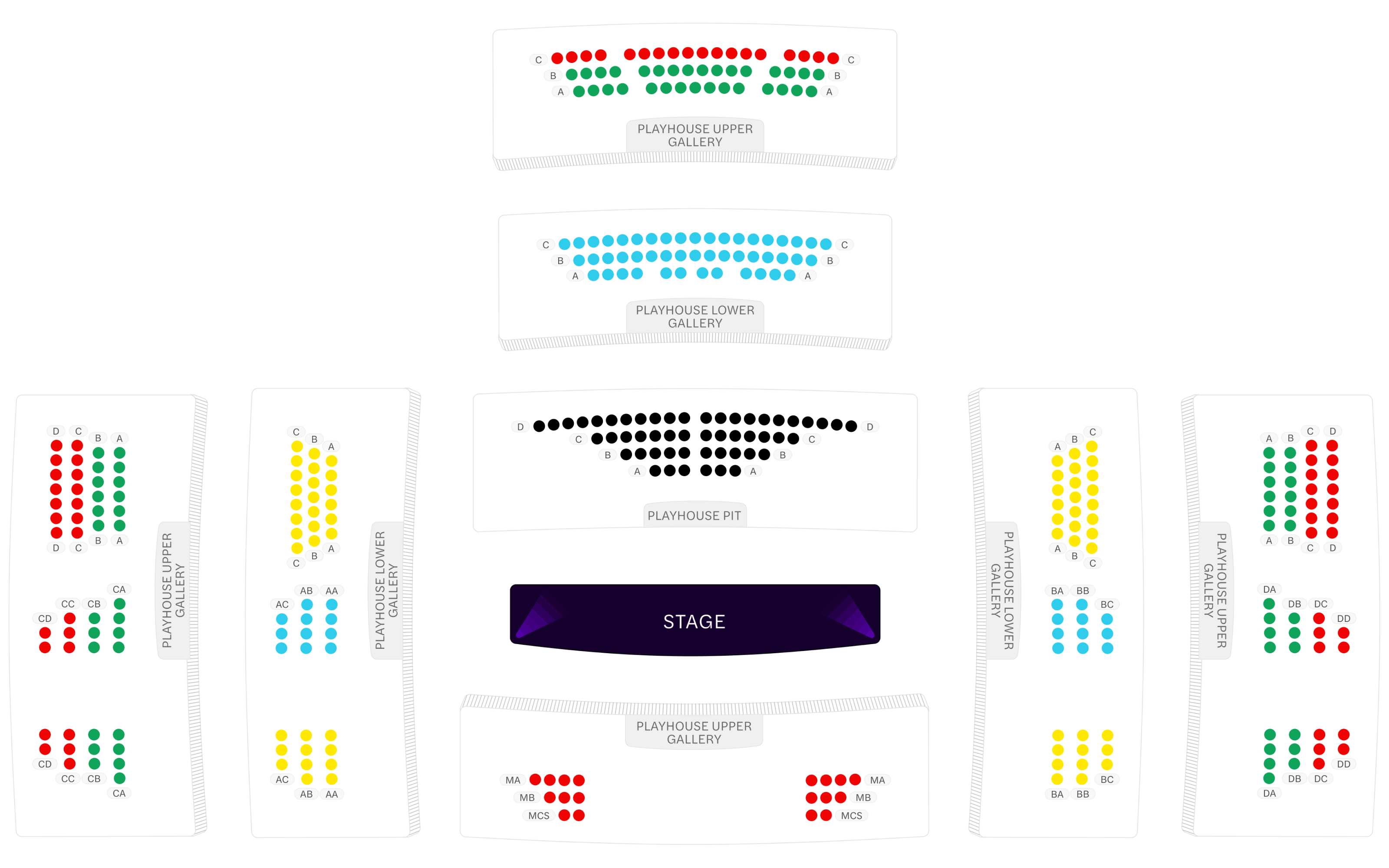Sam Wanamaker Playhouse Seating Plan