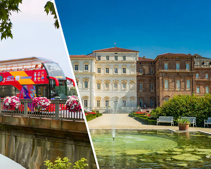 Combo: Turin Hop-on Hop-off Bus Tour + Venaria Reale Skip-the-Line Tickets