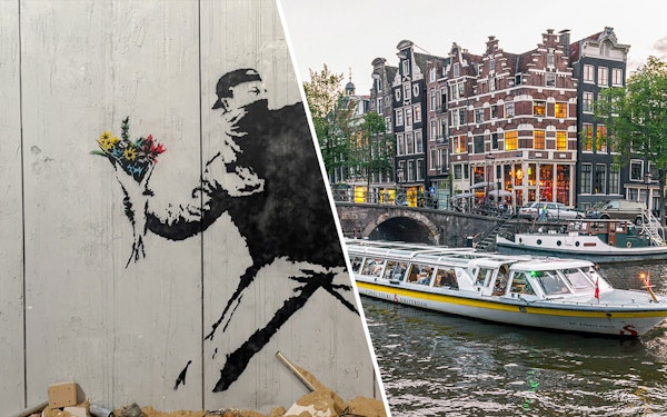 Combo: Banksy Museum Tickets + 1-Hour Amsterdam Canal Cruise