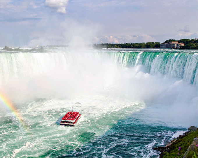 Niagara Falls Canada: Guided Tour with Hornblower Cruise, Journey Behind the Falls & Skylon Tower