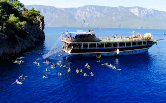 marmaris coast boat trip with swim stops, unlimited drinks and bbq lunch-2