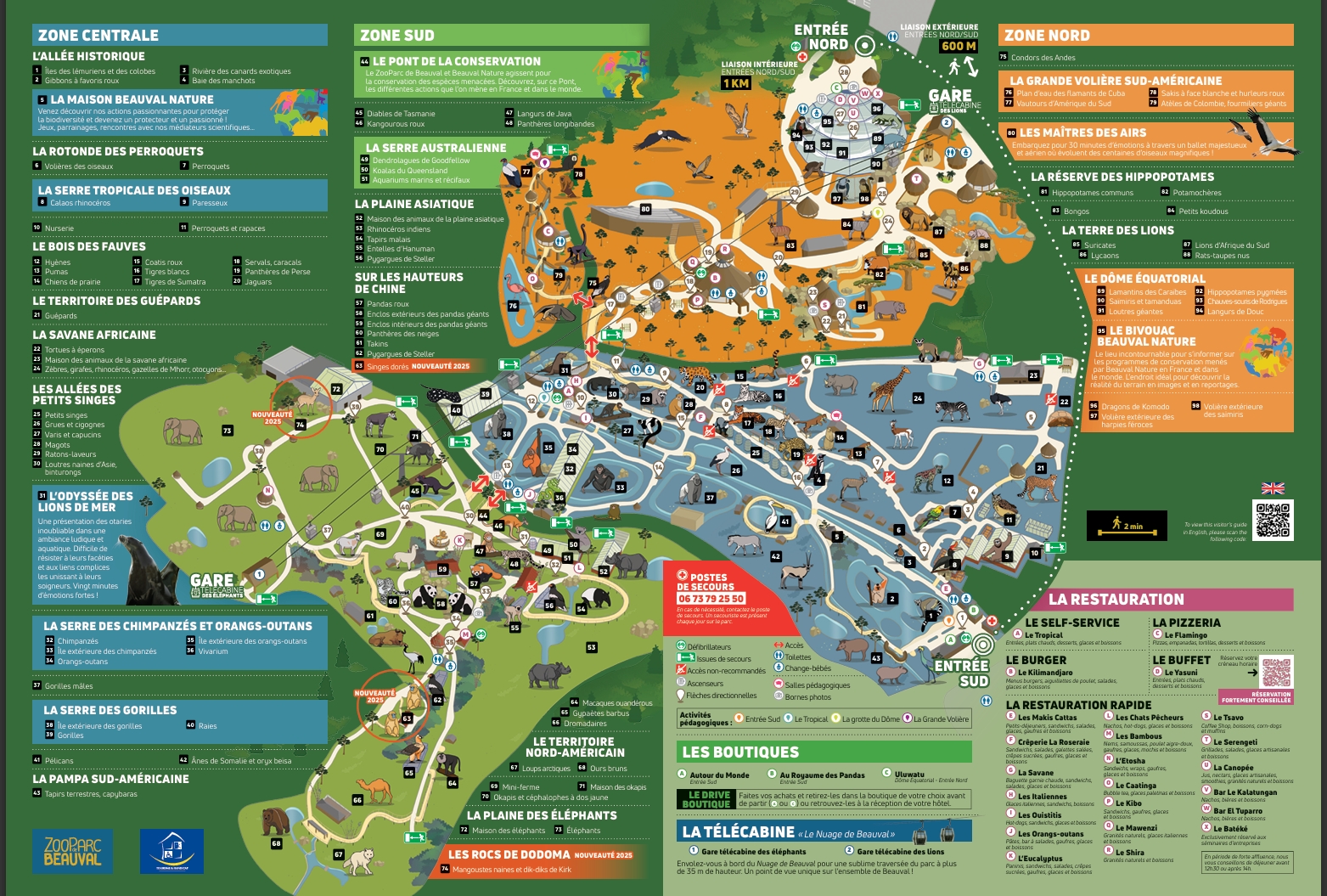 map for beauval zoo