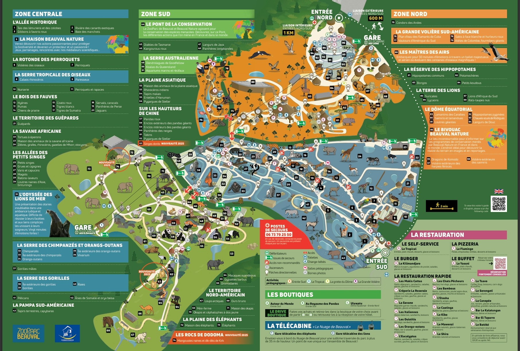 map for beauval zoo