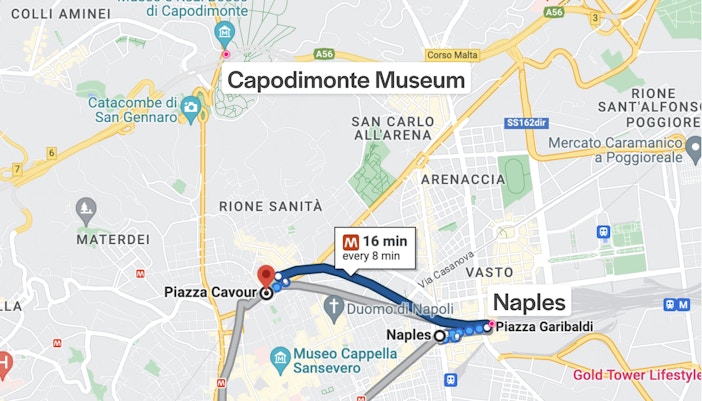 Getting to Capodimonte Museum by Train