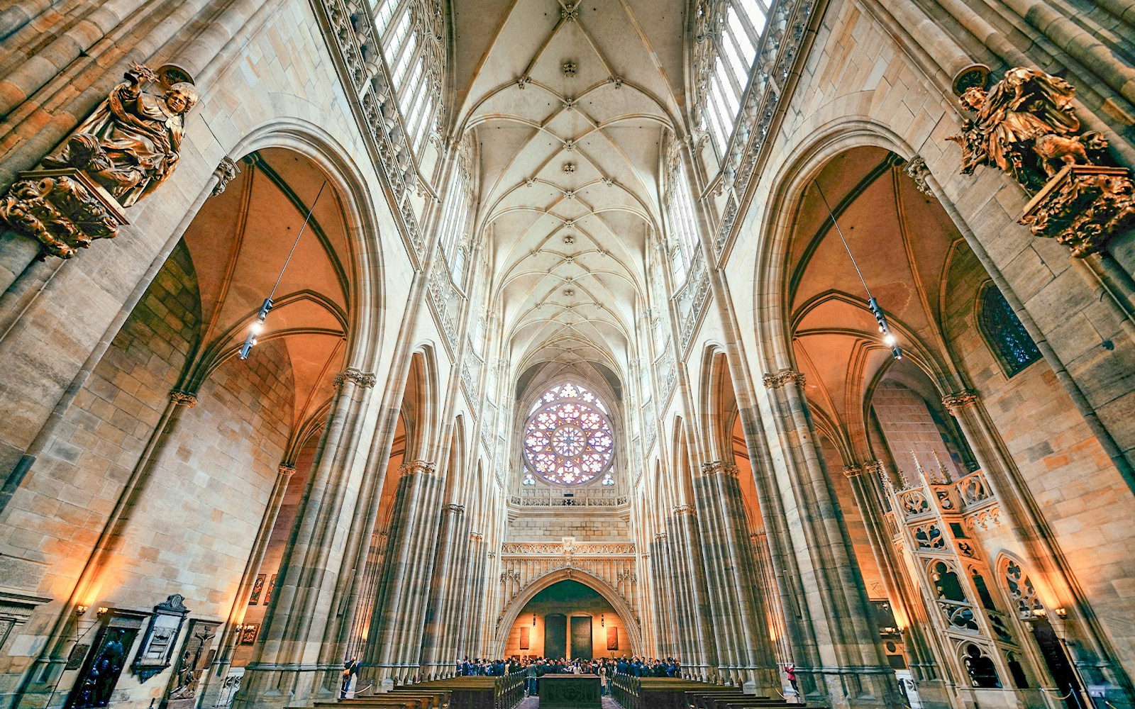 Interior view of St. Vitus Cathedral