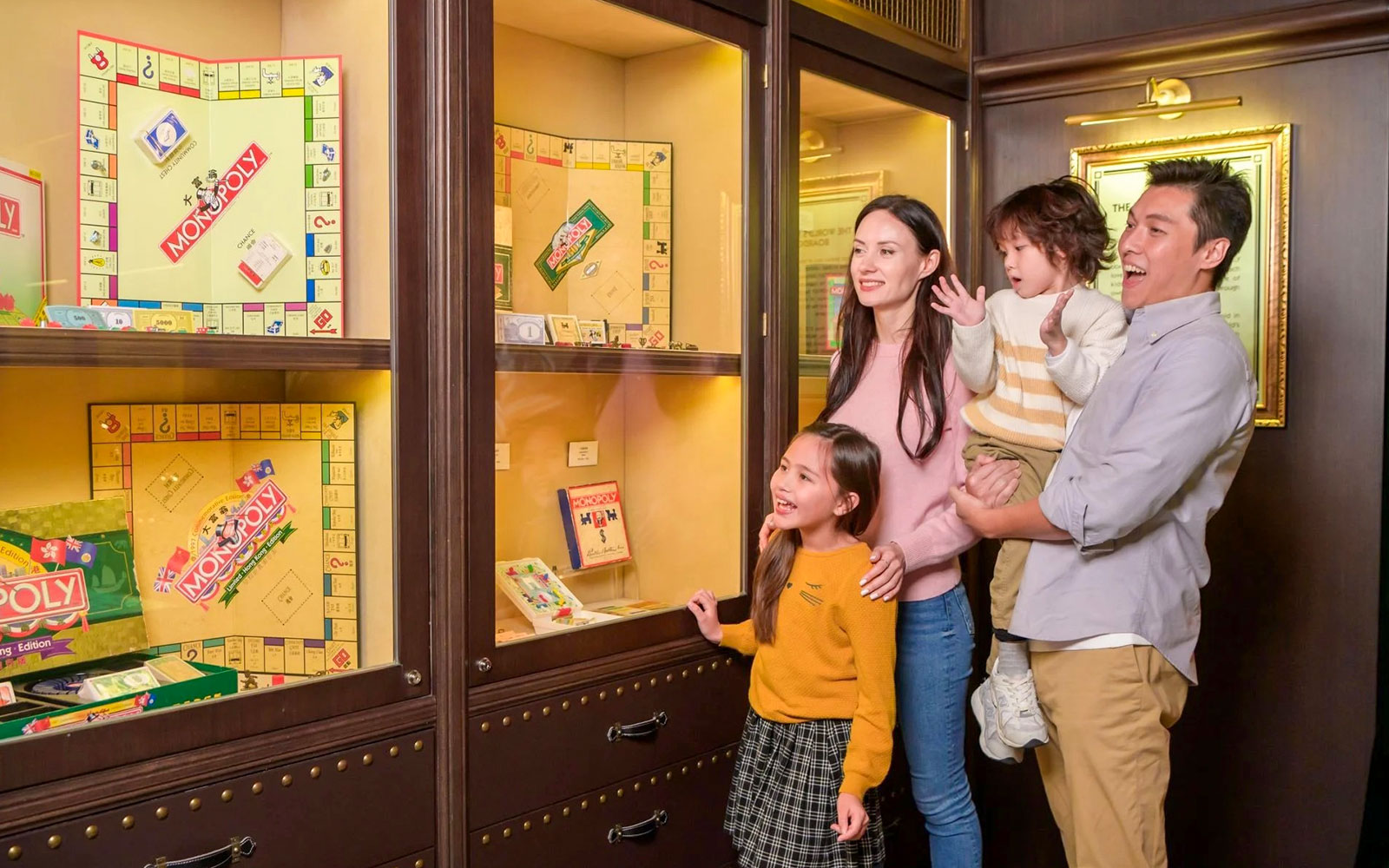 Different additions of Monopoly board games at display at Monopoly Dreams Melbourne