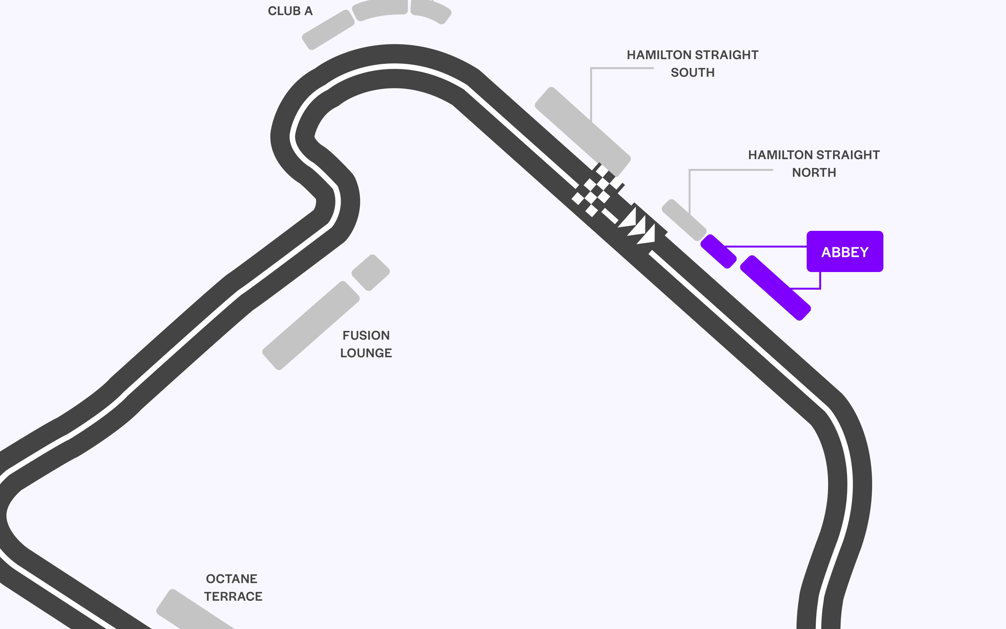 F1 Britse GP Plattegrond