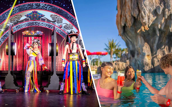 Combo: Simon Cabaret Show & Andamanda Phuket Water Park Day Pass with Shared Transfers