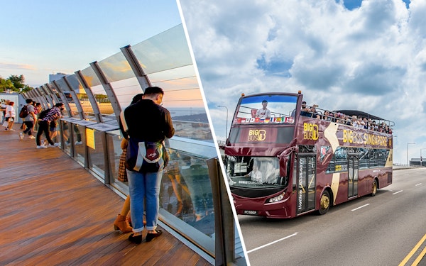 Combo: Marina Bay Sands SkyPark Observation Deck Tickets + Singapore Hop-On Hop-Off Bus Tour