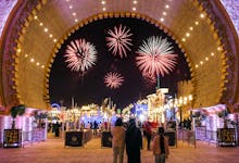 Fireworks at Global Village