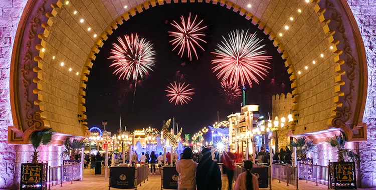 Fireworks at Global Village