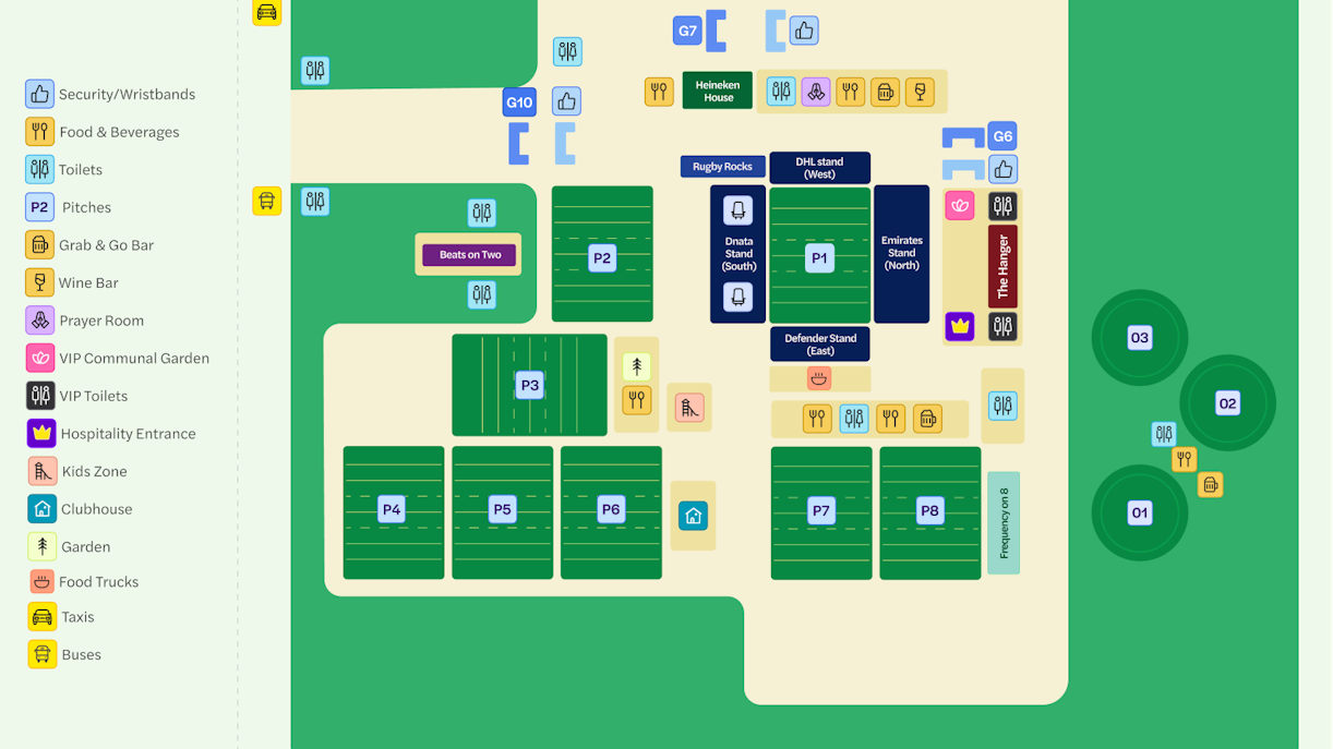 Dubai Rugby 7s Seating Plan