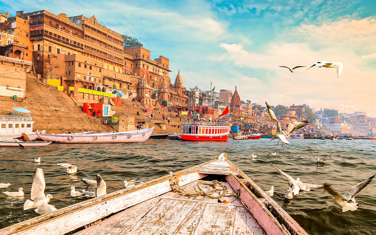 Varanasi city view from Boat