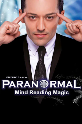 Frederick Da Silva performing mind reading magic in Paranormal show poster