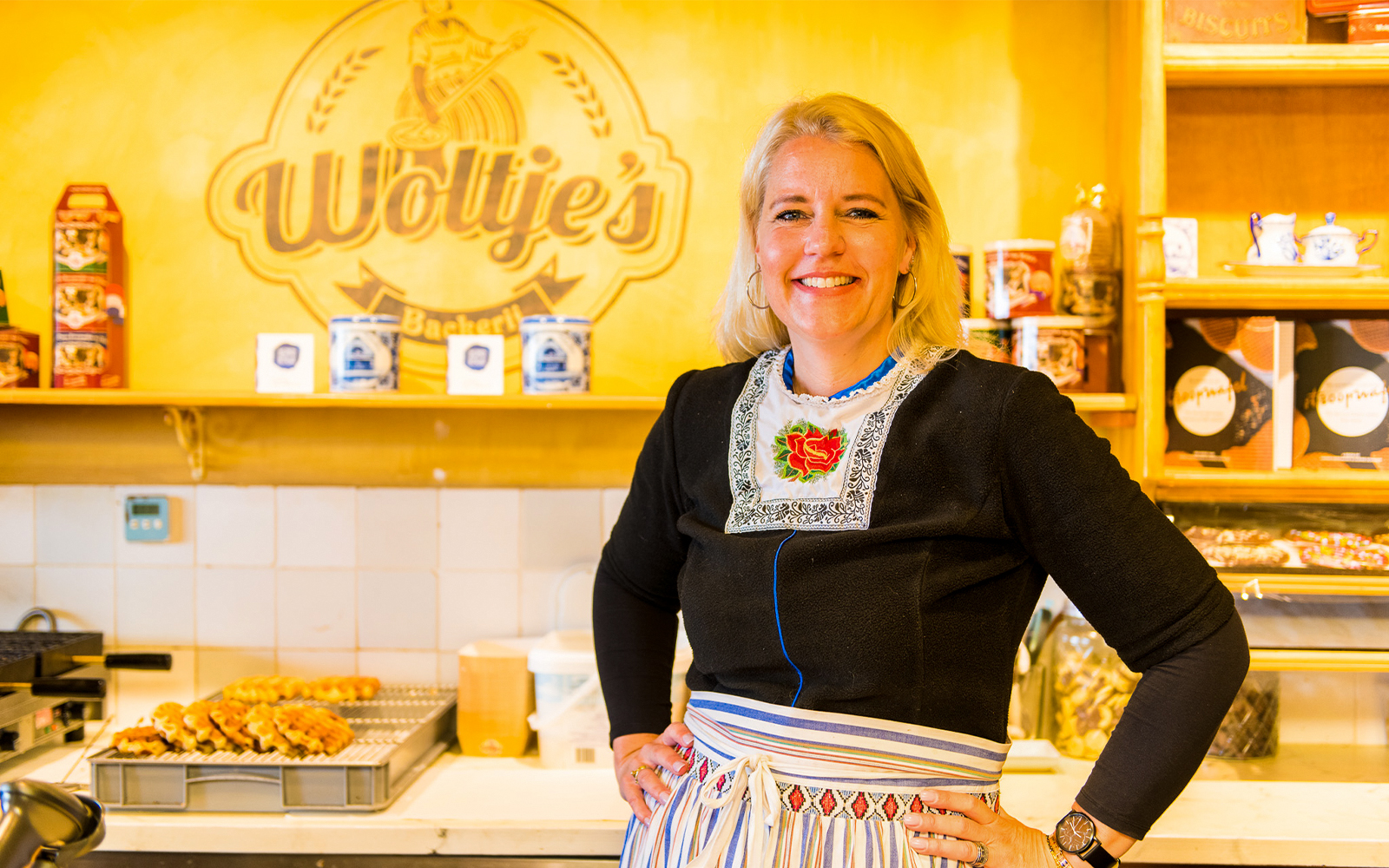 Cheese making demonstration at Zaanse Schans windmills near Amsterdam.