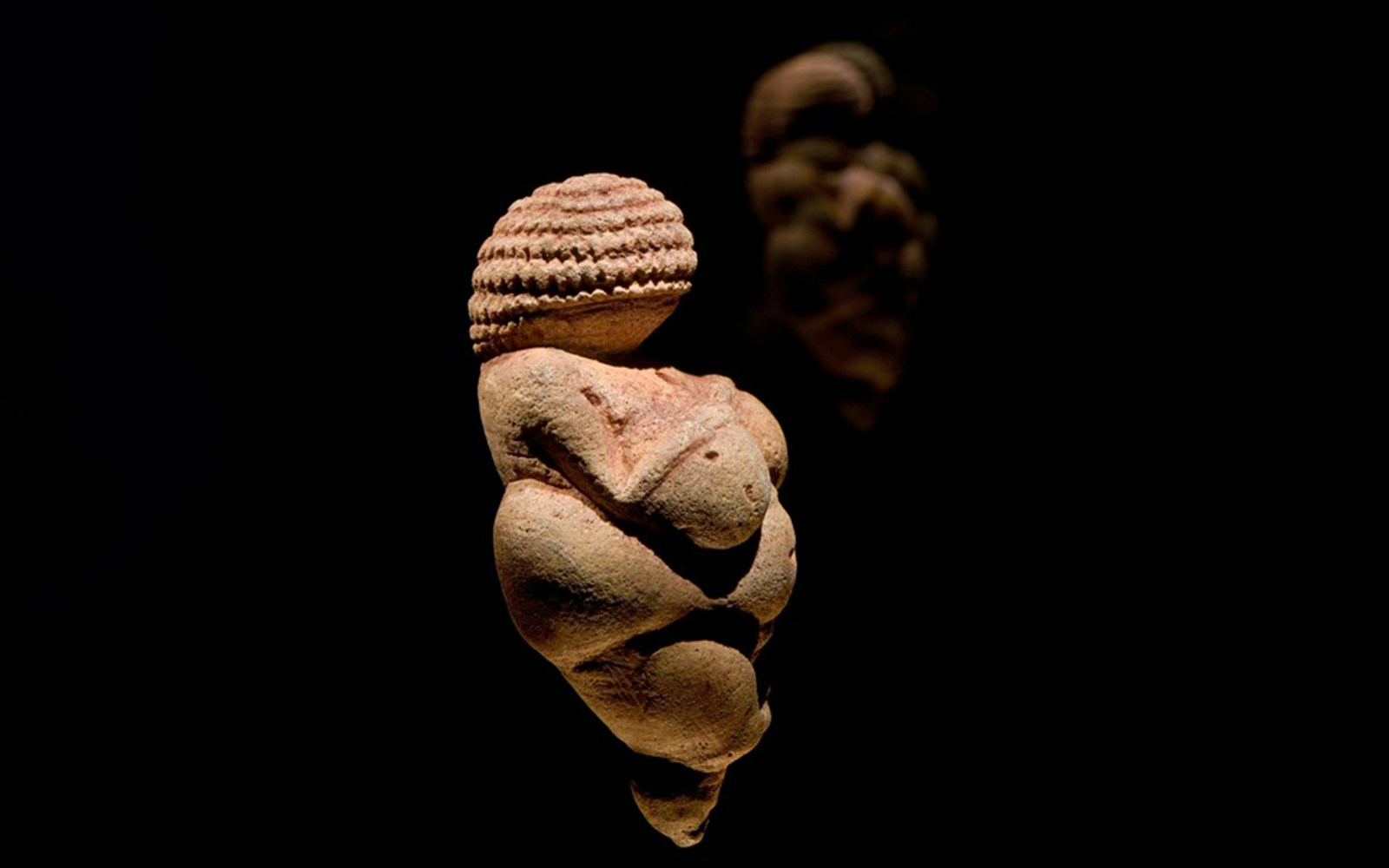 Venus of Willendorf statue at Natural History Museum Vienna.