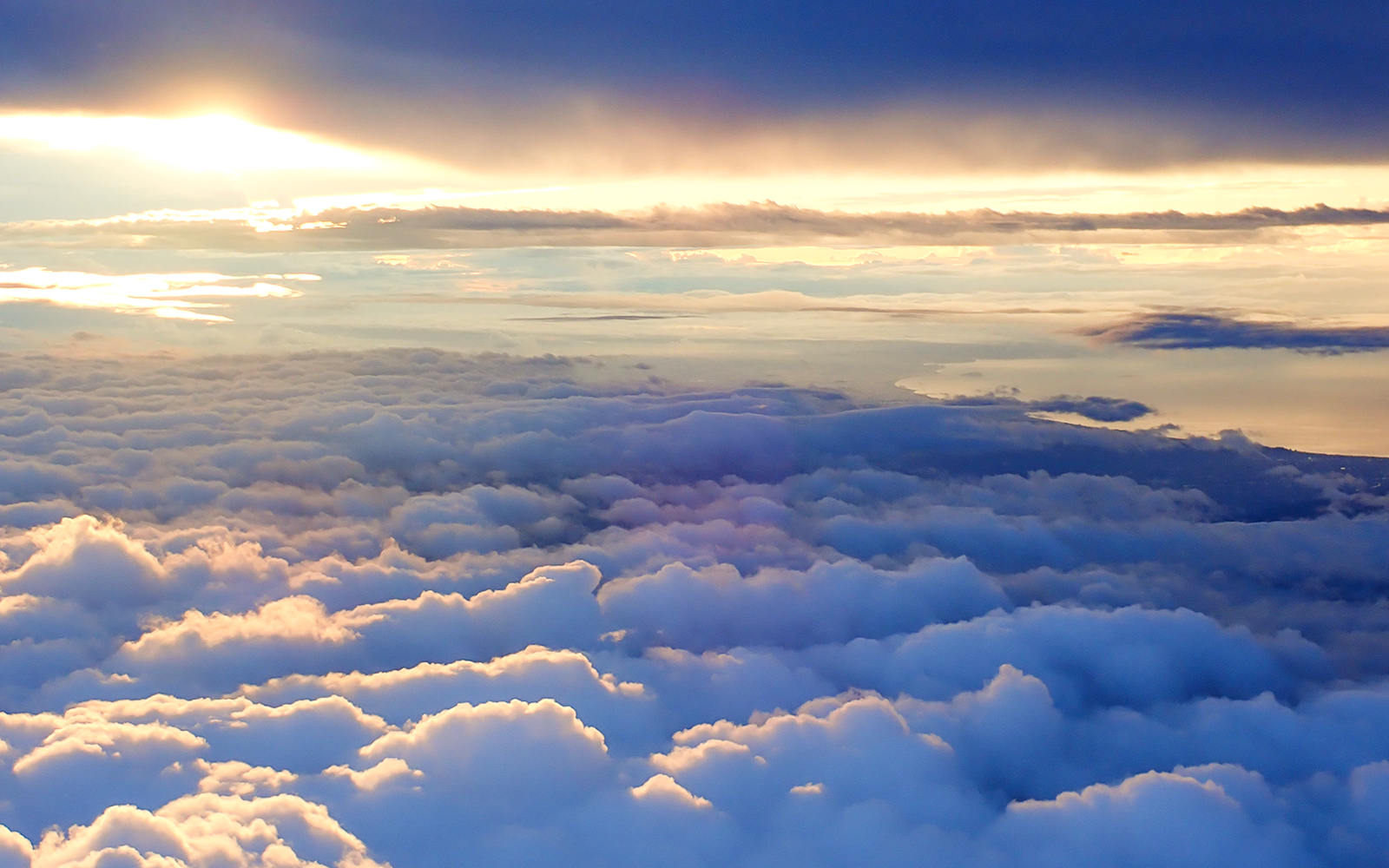 View from top of mount Fuji in Japan