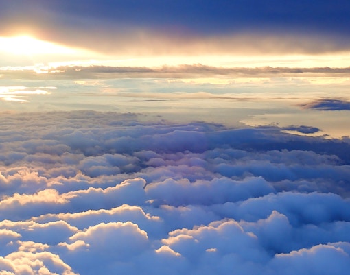 View from top of mount Fuji in Japan