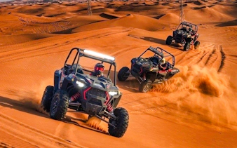 escursione nel deserto di dubai in buggy o quad senza autista, con cena premium nel deserto e trasferimenti privati-4