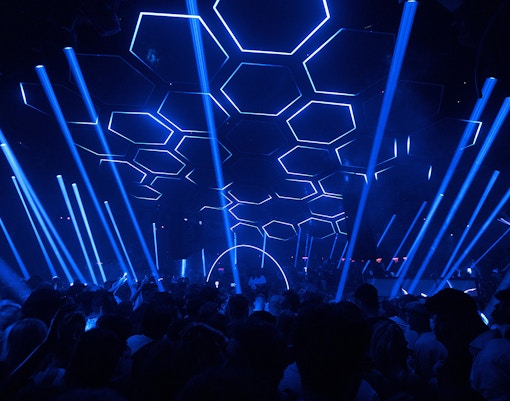 Dance floor crowded with people