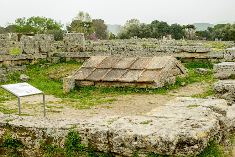 Graves at Archaeological site of Paestum