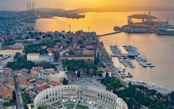 from zagreb: guided day trip to pula and rovinj in istria with hotel pickup-5