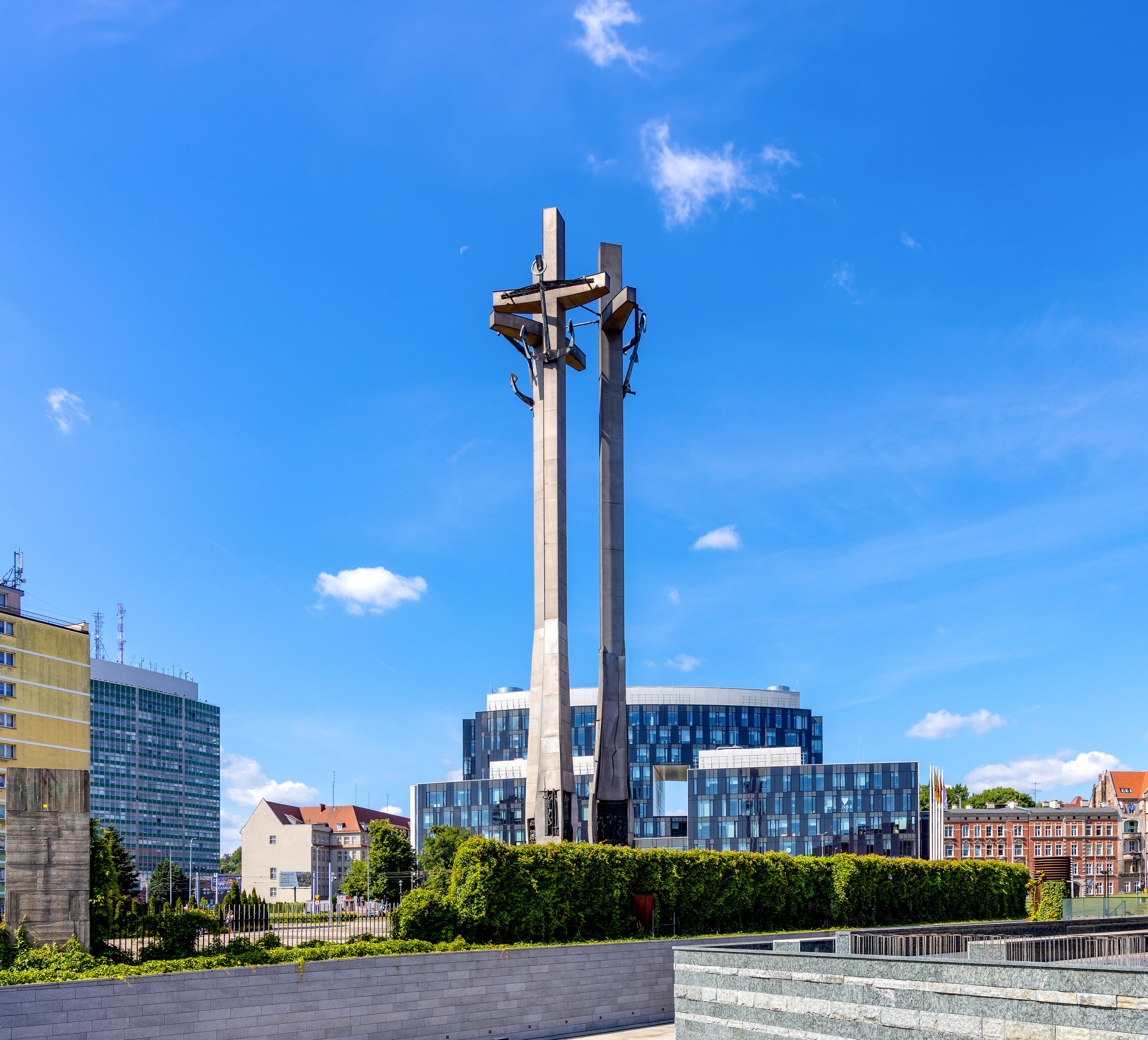 Square of the Fallen Shipyard Workers near European Solidarity Center Gdansk