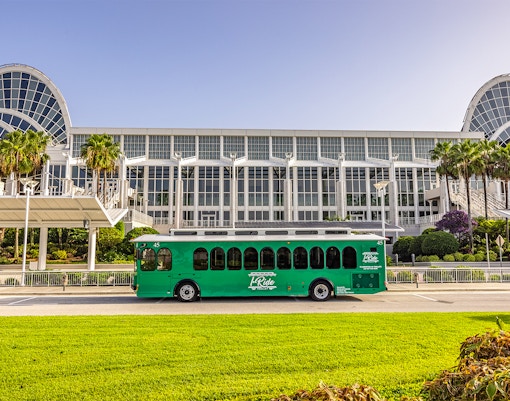 Explore Orlando with I ride HOHO tour trolly bus