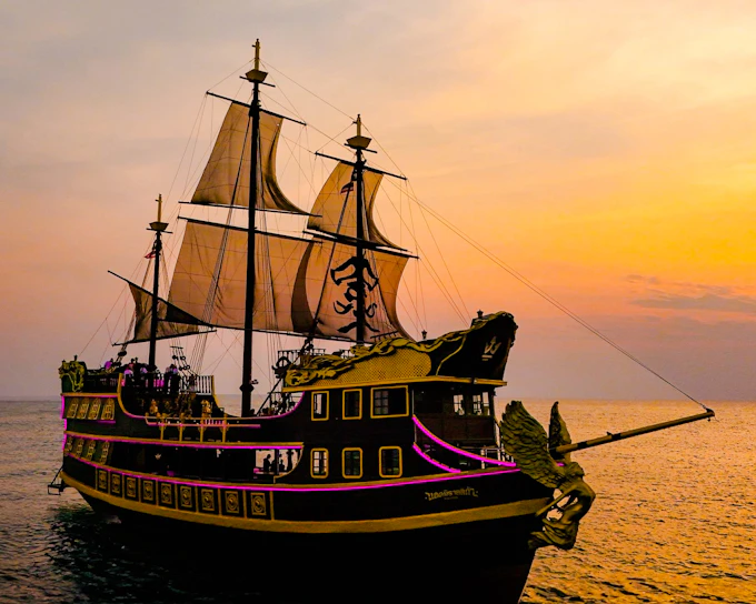 Lord Black Pearl Pirates Ship Pattaya Day Tour with round-trip share transfer within Pattaya City Area (Headout 48814)