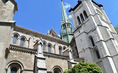 St. Pierre Cathedral in Geneva, part of the self-guided city exploration game.