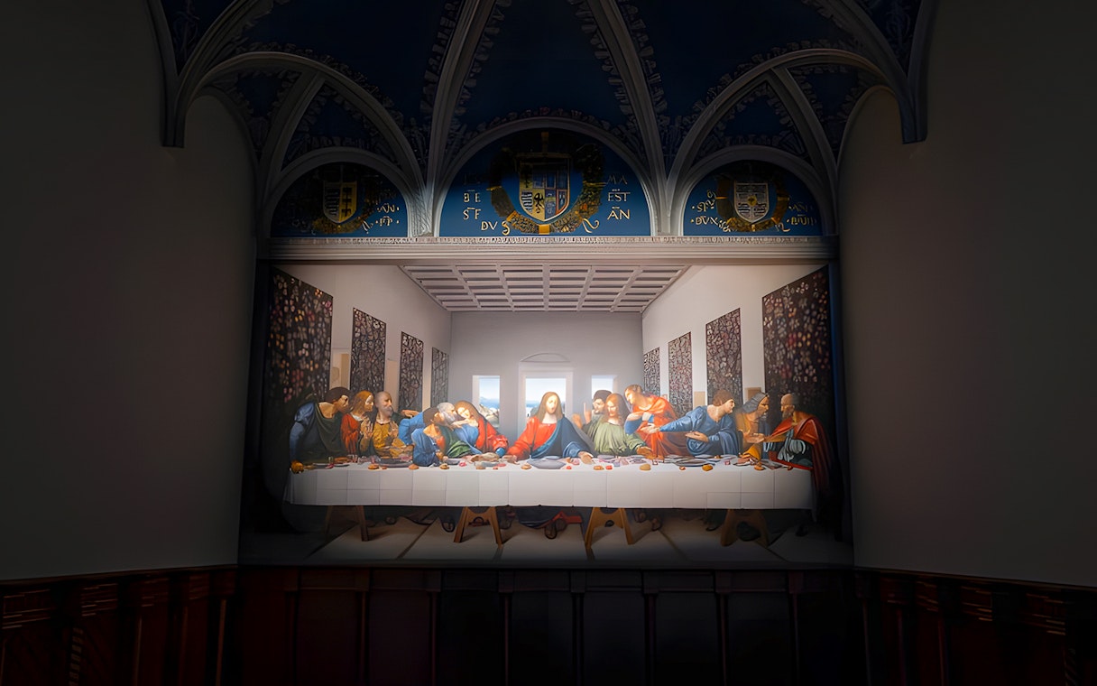 The Last Supper exhibit at Leonardo3 Museum, Milan.