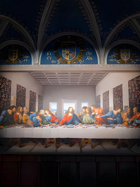 The Last Supper exhibit at Leonardo3 Museum, Milan.
