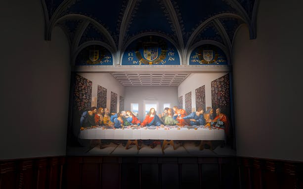 The Last Supper exhibit at Leonardo3 Museum, Milan.