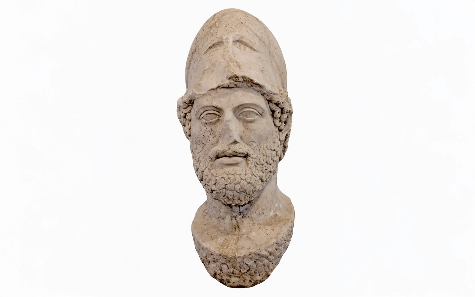 Bust of Greek statesman Pericles of Athens, Greece.