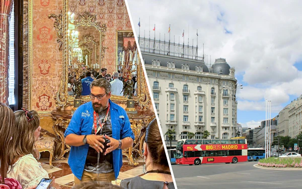 Combo: Royal Palace of Madrid Guided Tour & Big Bus Hop-on Hop-off Day Experience