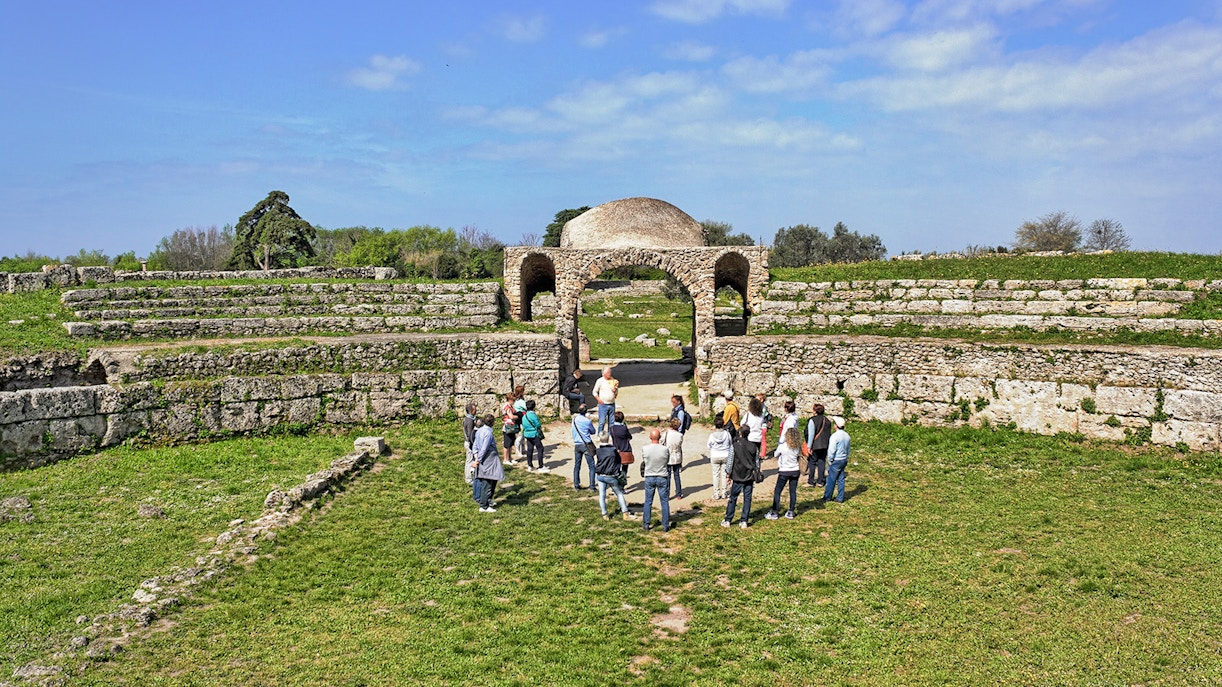 Park of Paestum entrance