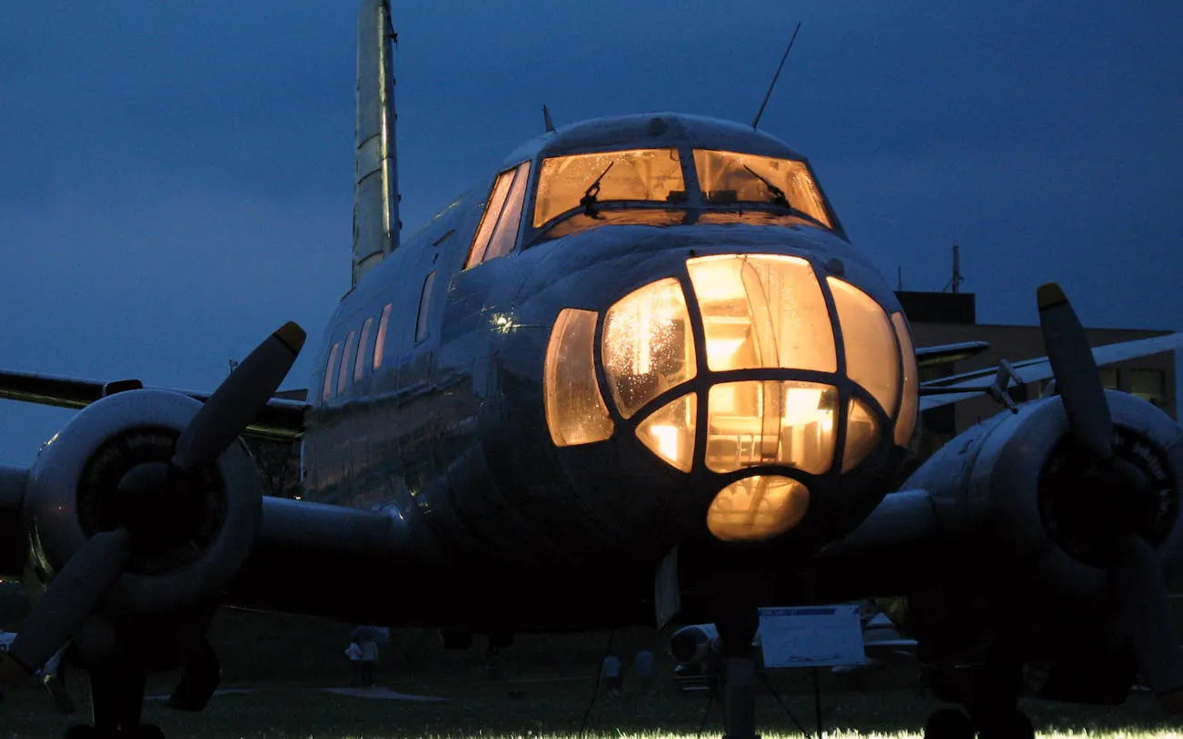 Historic aircraft display at Krakow Aviation Museum, part of the Krakow Museum Pass tour.