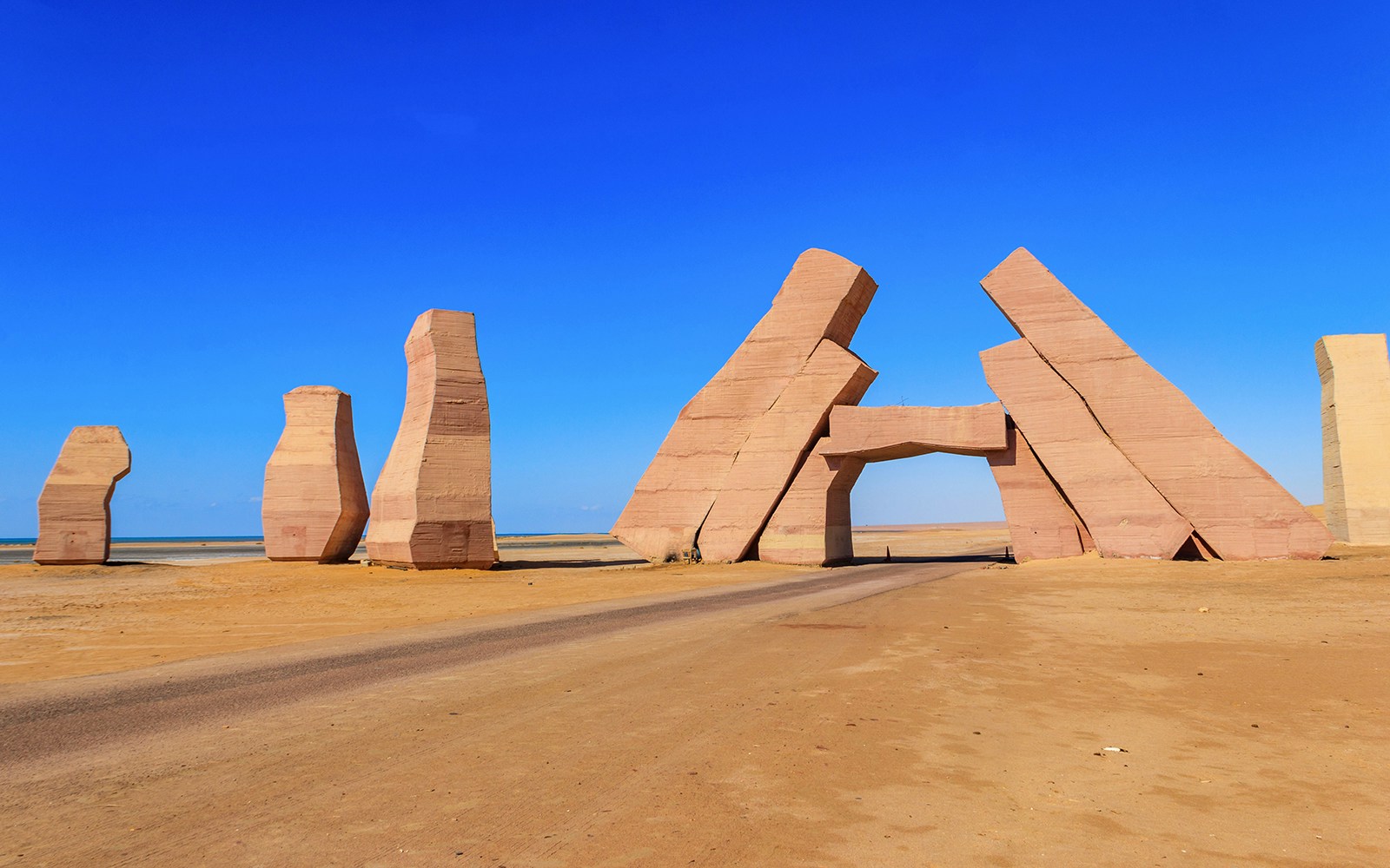 Allah's Gate rock formations at Ras Mohammed National Park, Egypt.