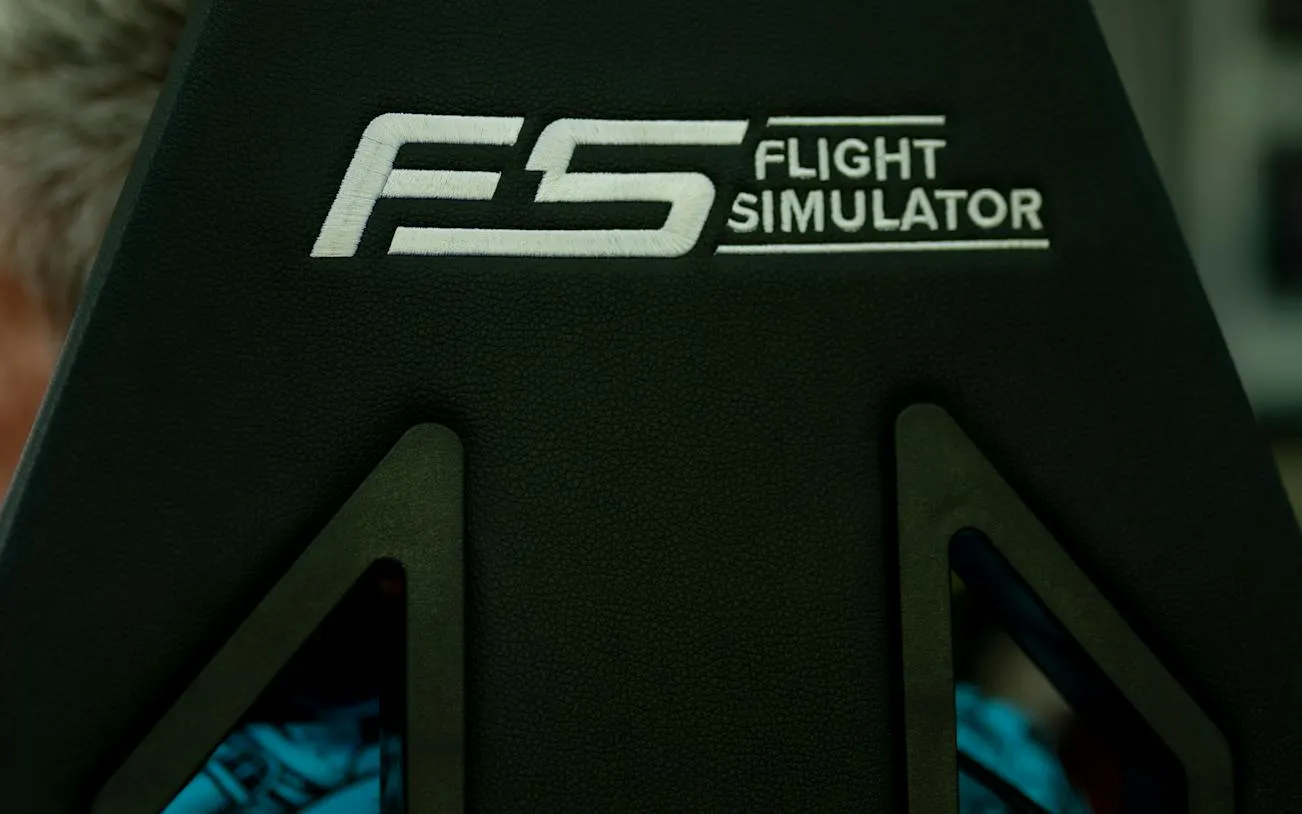 Flight simulator seat at SIMPRO Academy, Phuket.