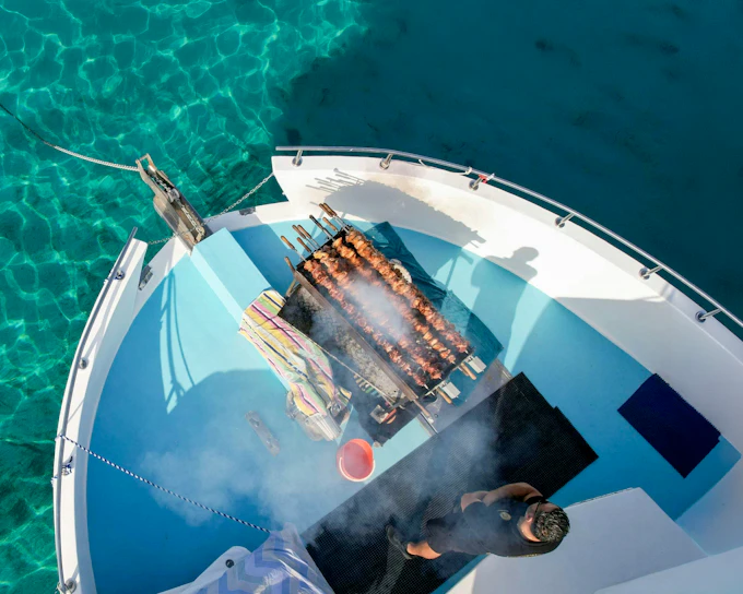 From Paphos: Blue Lagoon Afternoon Cruise with Swim, BBQ & Wine