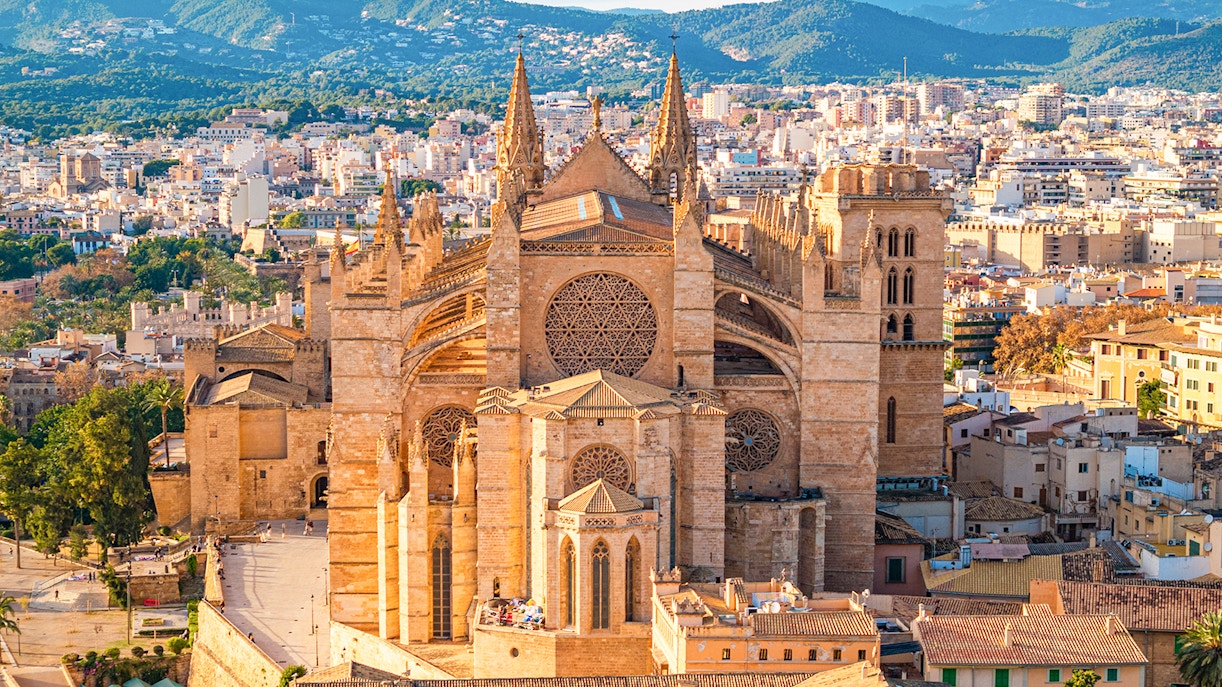 Palma Cathedral during summers